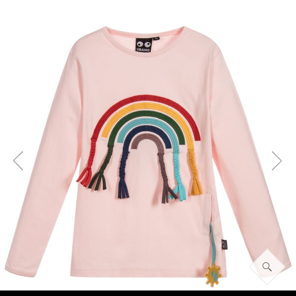Girls pink organic cotton top